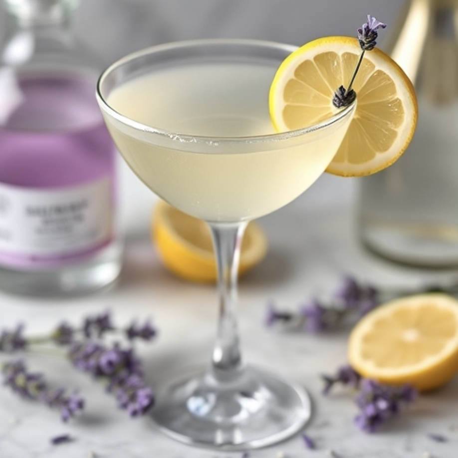 Picture of a cocktail called Lavender Lemon Drop
